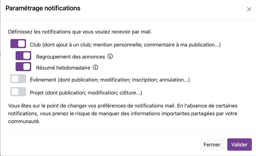 Newsletter intelligente Wudo - Paramétrage